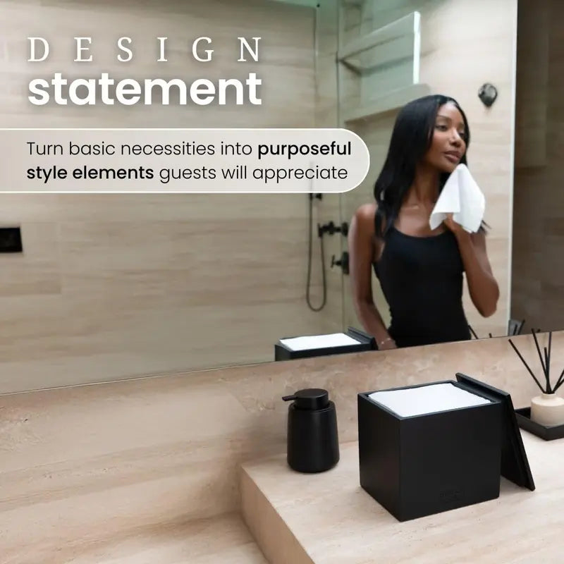 Matte Onyx Cement Box
