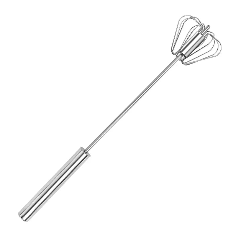 Stainless Steel Hand-Push Rotary Whisk