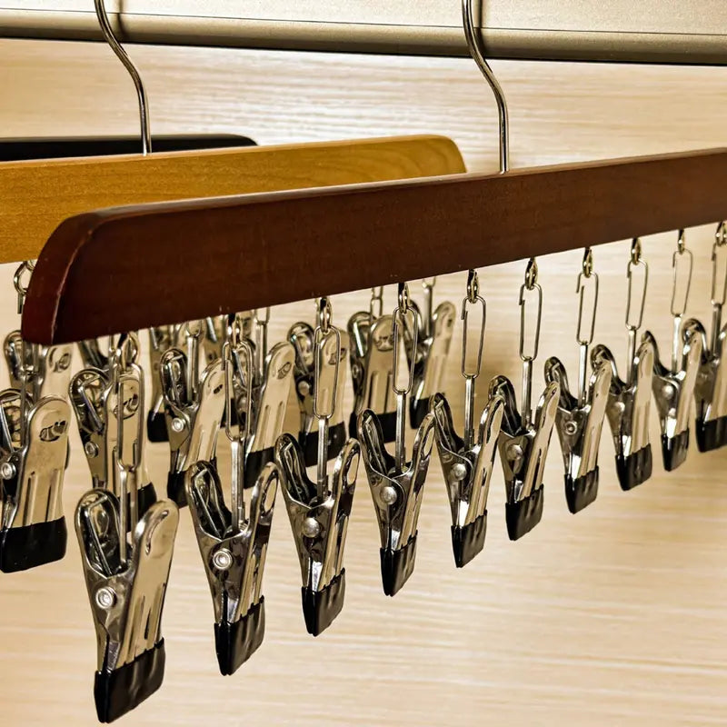 Legging Hanger for Closet Organizer with 10 Clips