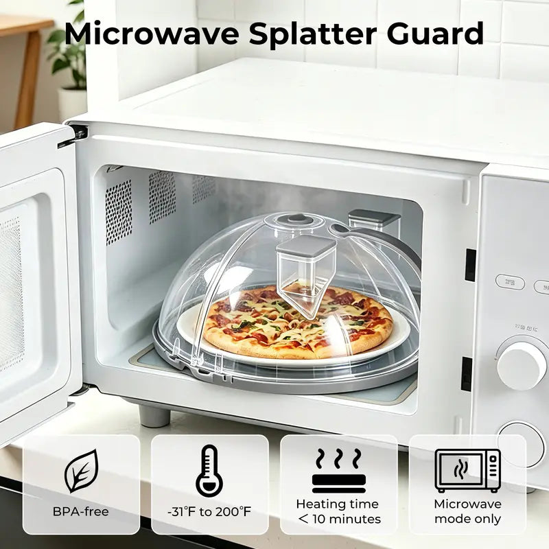 Upgraded Foldable Microwave Splatter Cover
