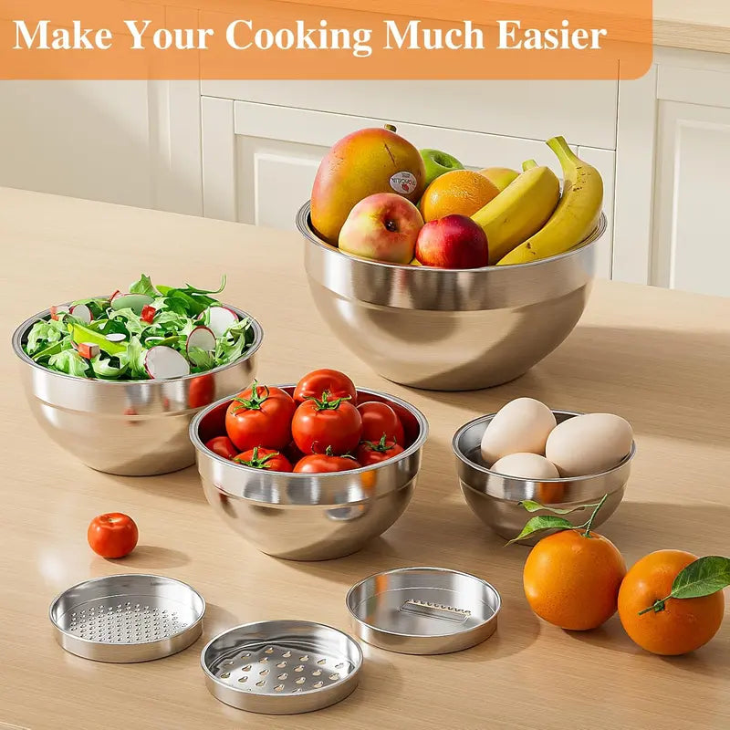 6 Piece Mixing Bowl with Lids Set