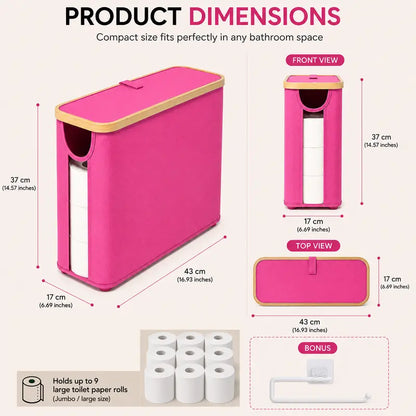Bathroom Toilet Paper Storage Basket