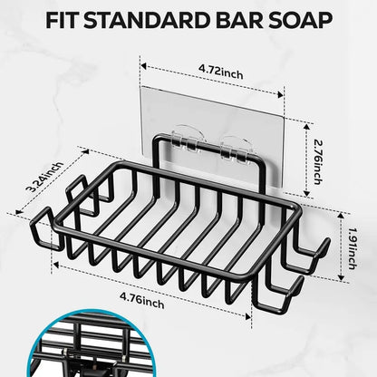 Stainless Steel Adhesive Soap Holder