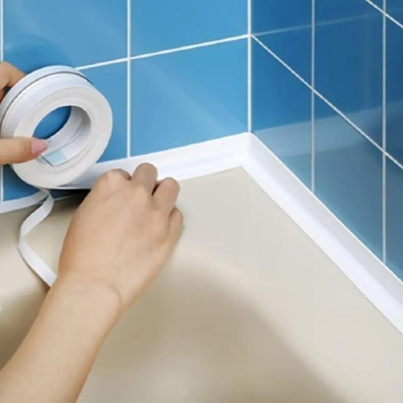 Self-Adhering White Water-Resistant Caulking Tape