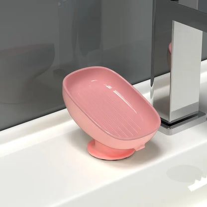 1-Piece Luxurious Adjustable Oval Self Draining Soap Dish with Drainage