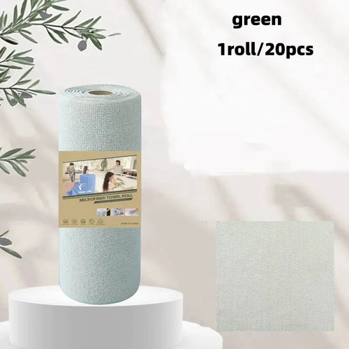 Reusable Microfiber Cleaning Cloth Roll