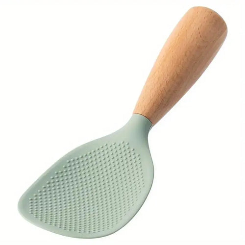 Silicone Spoon with Wooden Handle