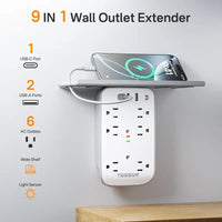 9 in 1 with Shelf & Smart Light