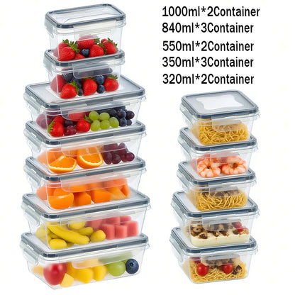 12/24pcs Reusable Leak-Proof Food Storage Containers