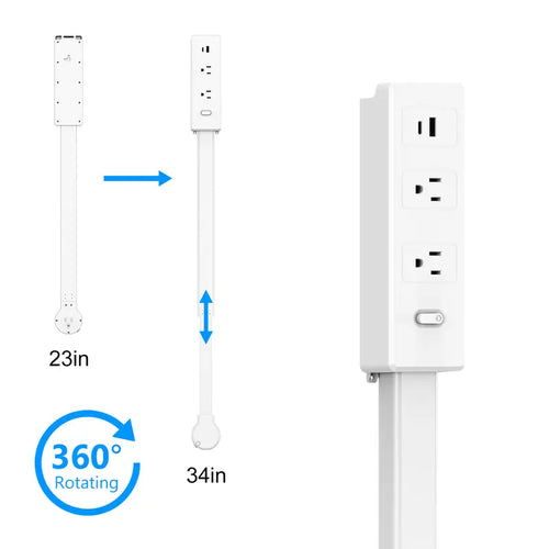 Wall Swivel Socket Extender