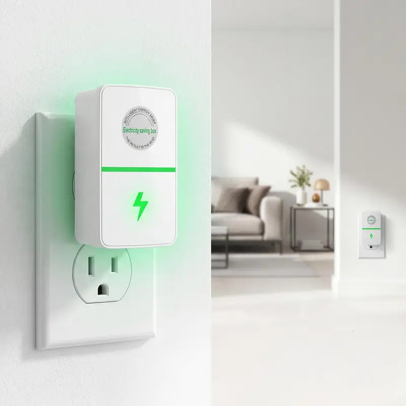 Indoor Plug-In Power Saver Box with US Outlet Wall Plug