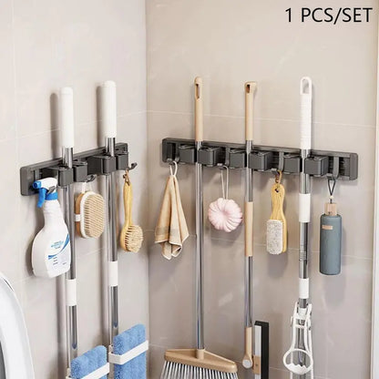 Wall Mounted Broom & Mop Holder