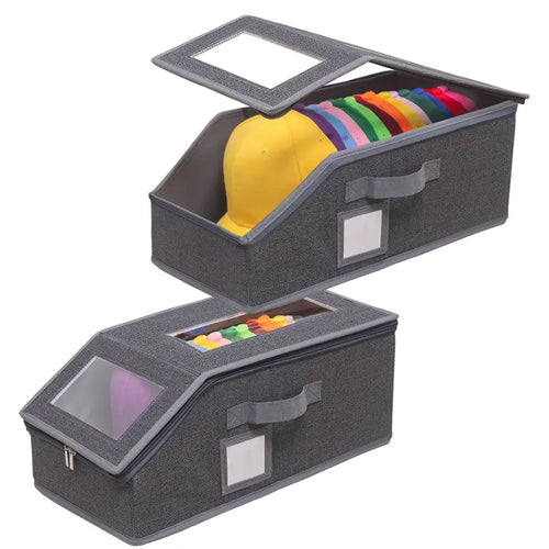 Stackable Trapezoid Cap Storage System