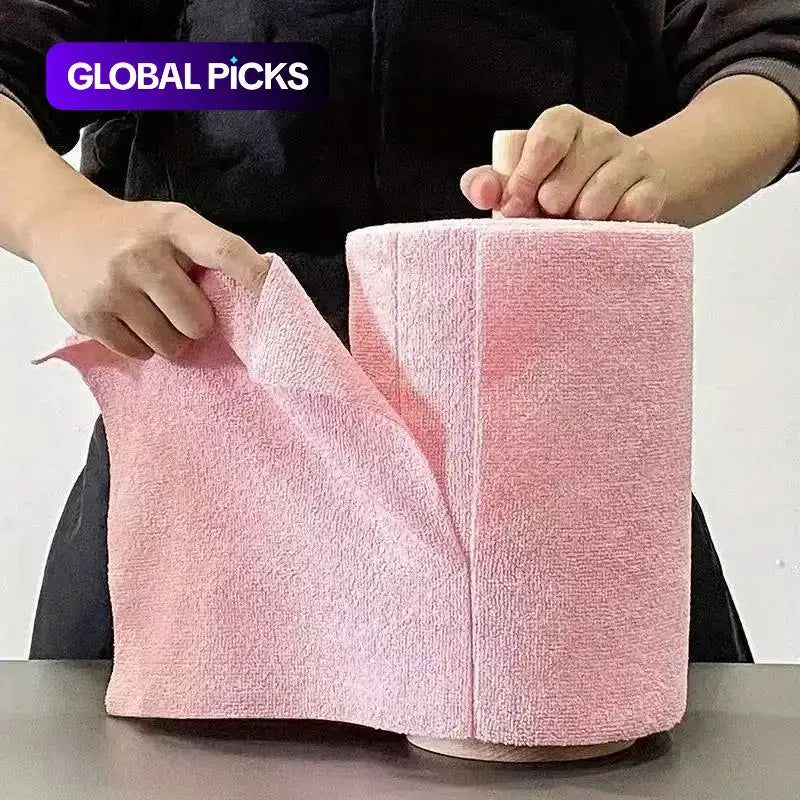 Reusable Microfiber Cleaning Cloth Roll