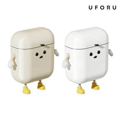 3.2 Gal/12L Hanging ABS Plastic Trash Can with Flip Lid