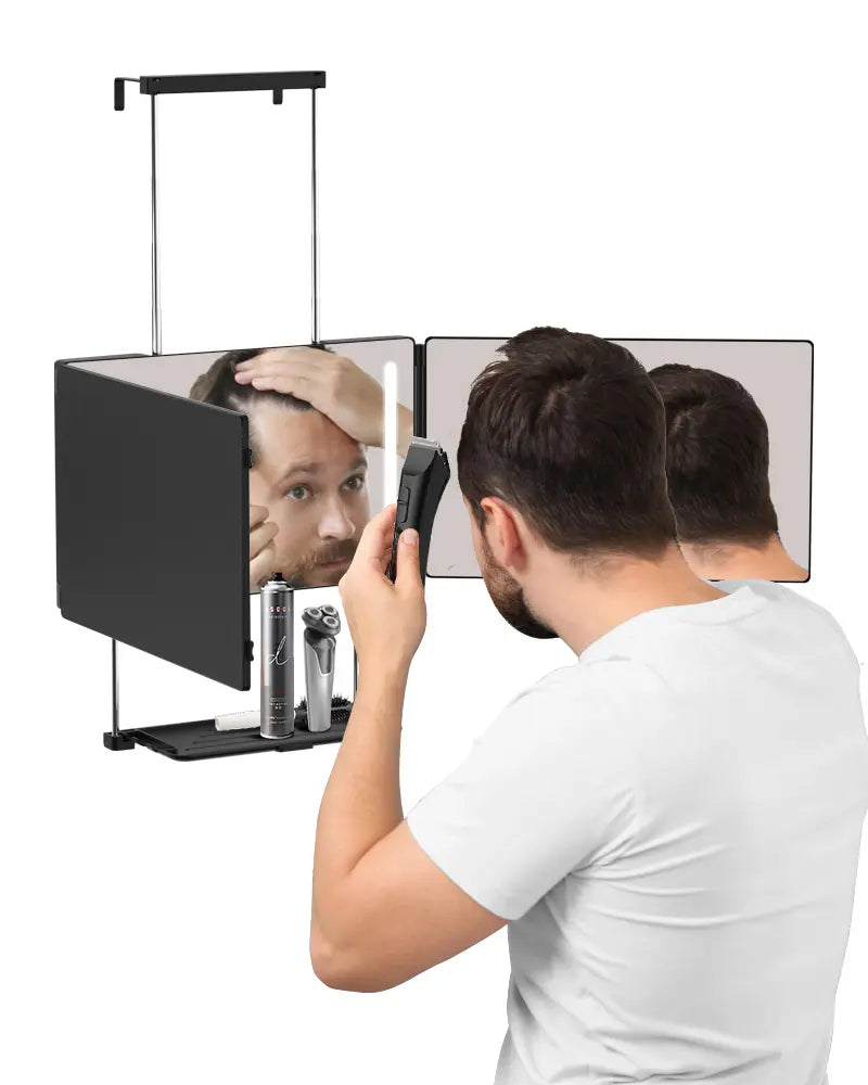 Adjustable LED Lit 3-Way Mirror