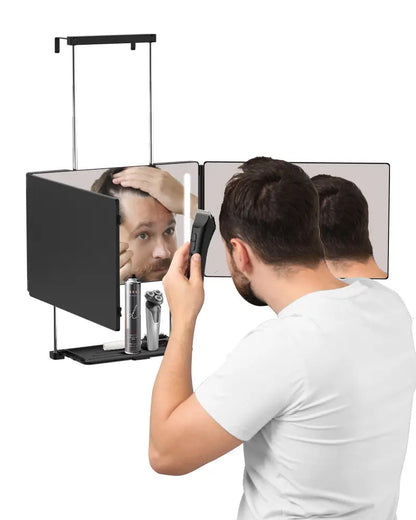 Adjustable LED Lit 3-Way Mirror