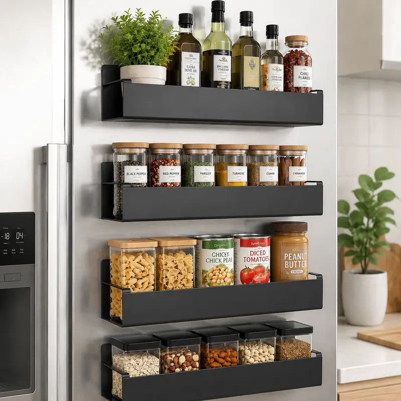 Heavy Duty Magnetic Kitchen Spice Storage Rack Organizer