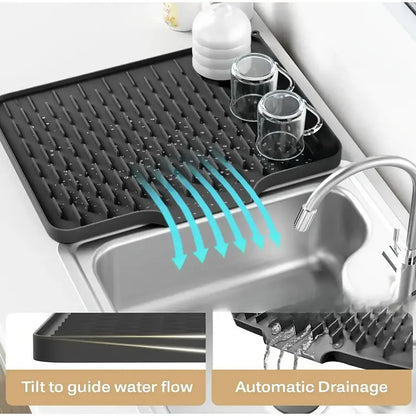 Non-Slip Silicone Kitchen Drain Mat