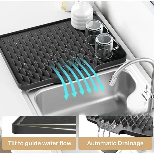 Non-Slip Silicone Kitchen Drain Mat
