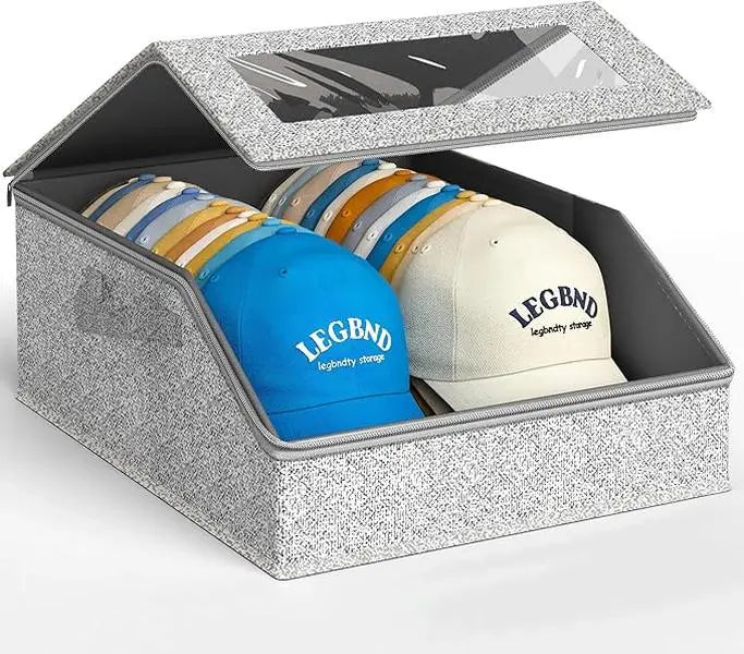 Large Stackable Hat Storage Boxes for Baseball Caps