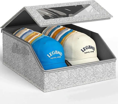 Large Stackable Hat Storage Boxes for Baseball Caps
