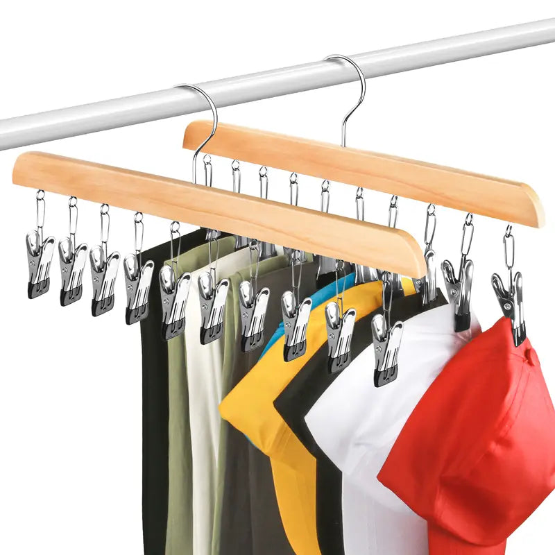 Legging Hanger for Closet Organizer with 10 Clips