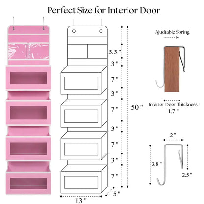 Heavy Duty Over Door Wall-Mount Hanging Organizer