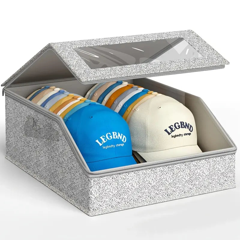 Large Stackable Hat Storage Boxes for Baseball Caps