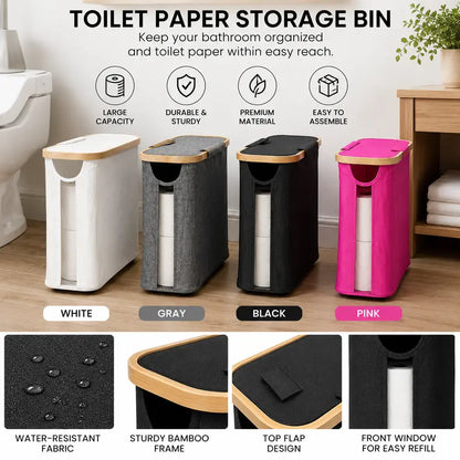 Bathroom Toilet Paper Storage Basket