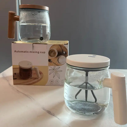 Glass mixing cup