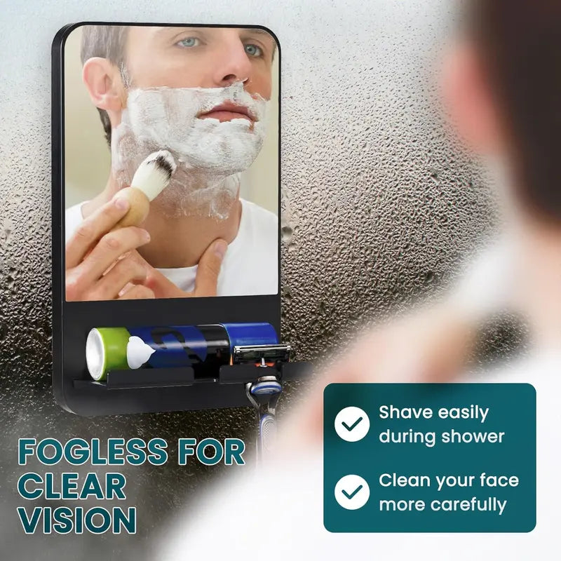 K9 Fogless Shower Mirror, Anti-Fog with Razor Holder