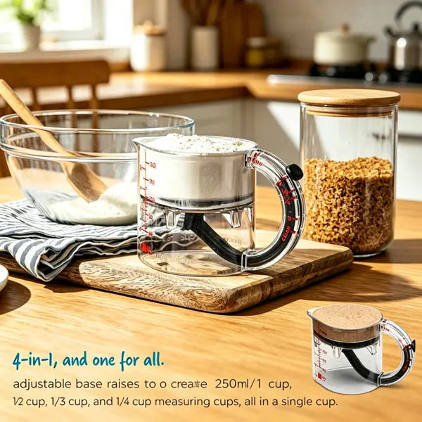 4-in-1 Adjustable Kitchen Measuring Cup Utensil