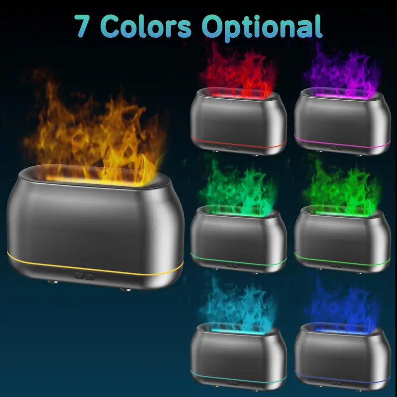 160ml 7-Color Flame Essential Oil Diffuser