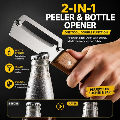 Wood Handle Multifunction Kitchen Peeler