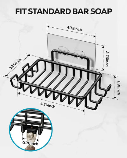 Stainless Steel Adhesive Soap Holder