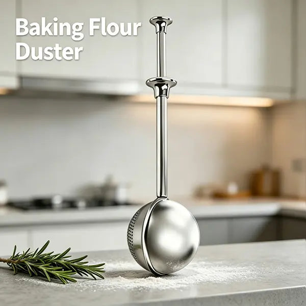 Bakeware 2-Pc 304 Stainless Steel Flour Duster & Sifter Utensils
