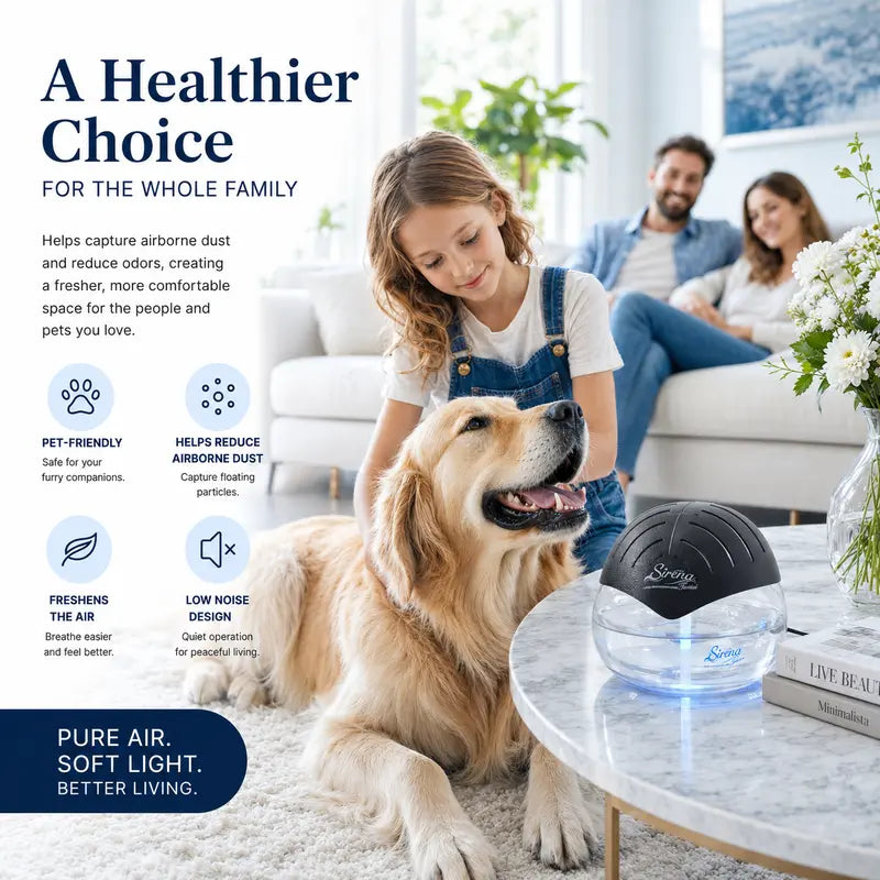 Black Original Air Purifier with Water Filter