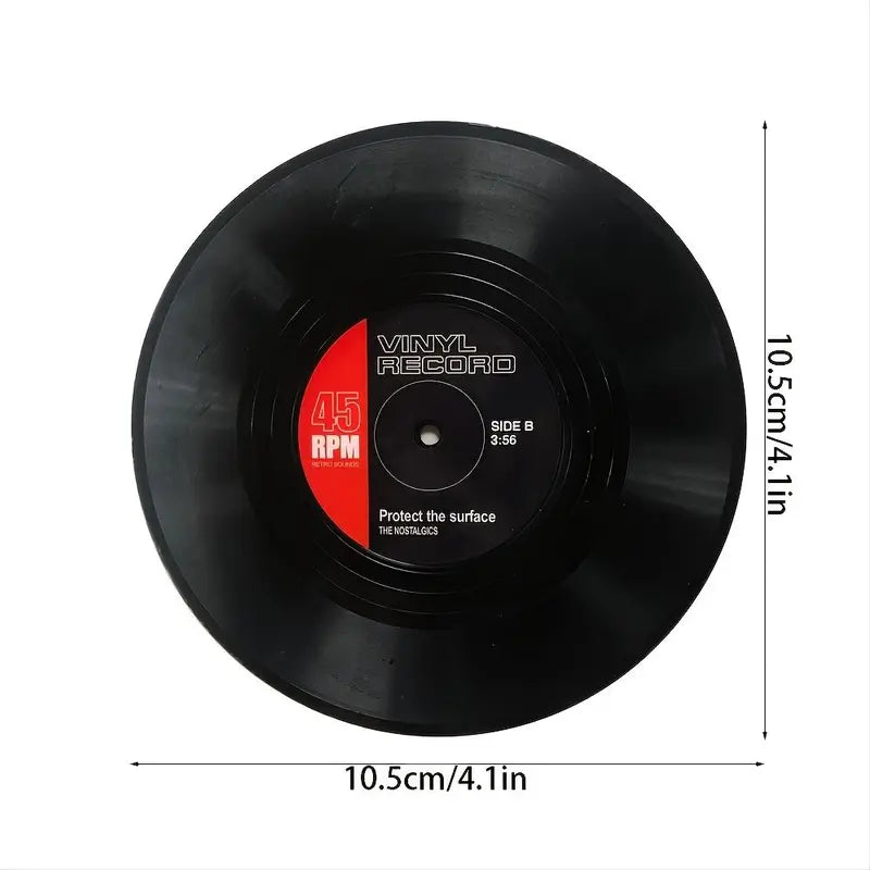 Retro Disc Design Drink Coaster