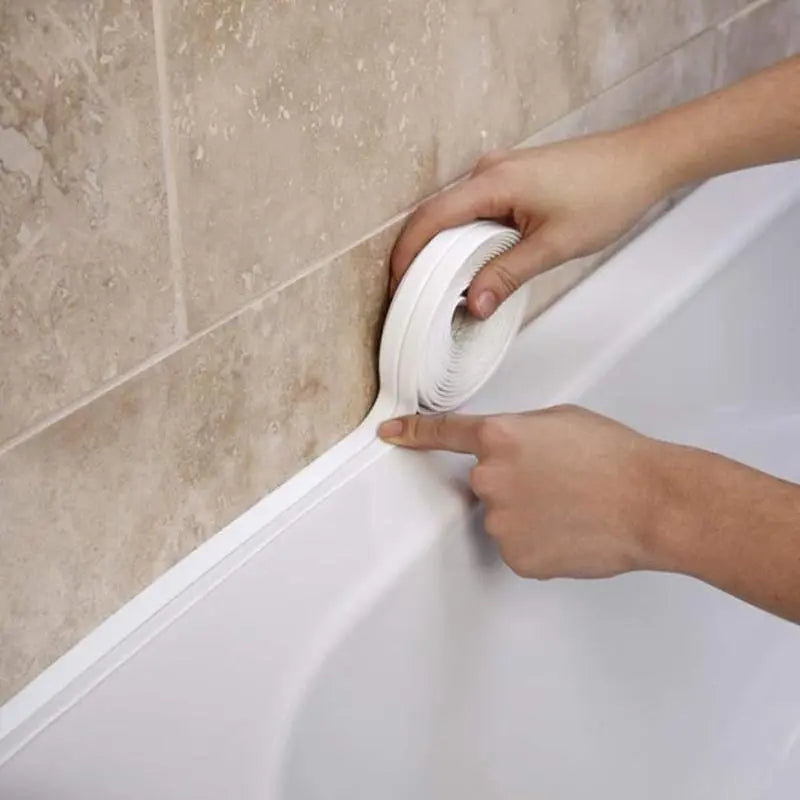 Self-Adhering White Water-Resistant Caulking Tape