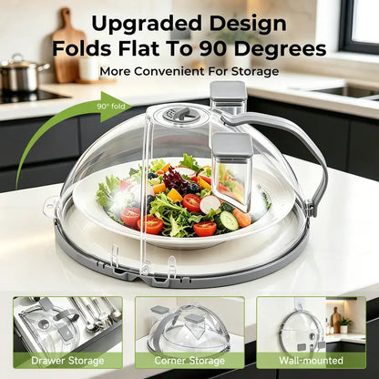 Upgraded Foldable Microwave Splatter Cover