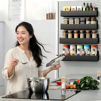Heavy Duty Magnetic Kitchen Spice Storage Rack Organizer
