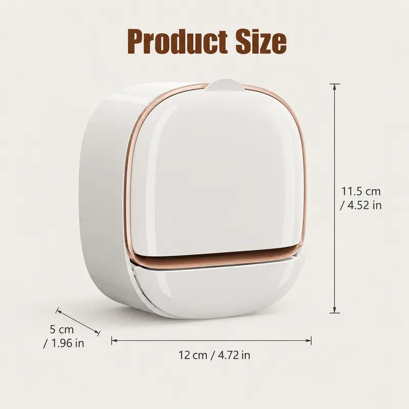 Wall-Mounted Bar Soap Container with Drain System