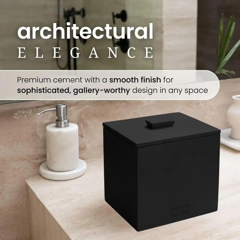 Matte Onyx Cement Box