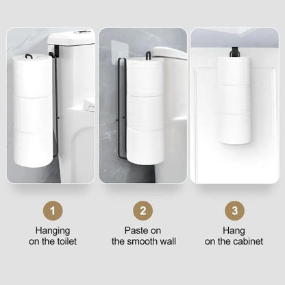 Wall-Mounted Punch-Free Toilet Paper Holder