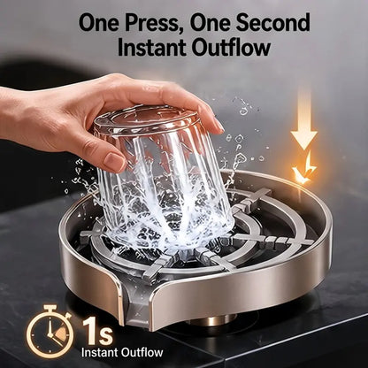Stainless Steel High-Pressure Automatic Rinse Cup Washer