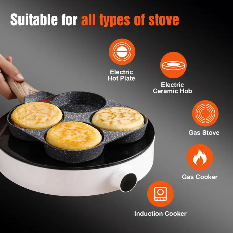 Non-stick Hole Design Egg Frying Pan