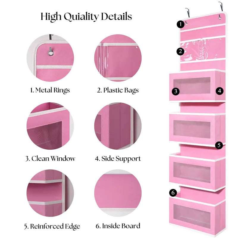 Heavy Duty Over Door Wall-Mount Hanging Organizer