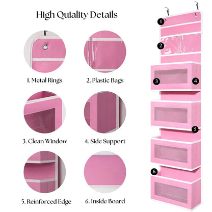 Heavy Duty Over Door Wall-Mount Hanging Organizer