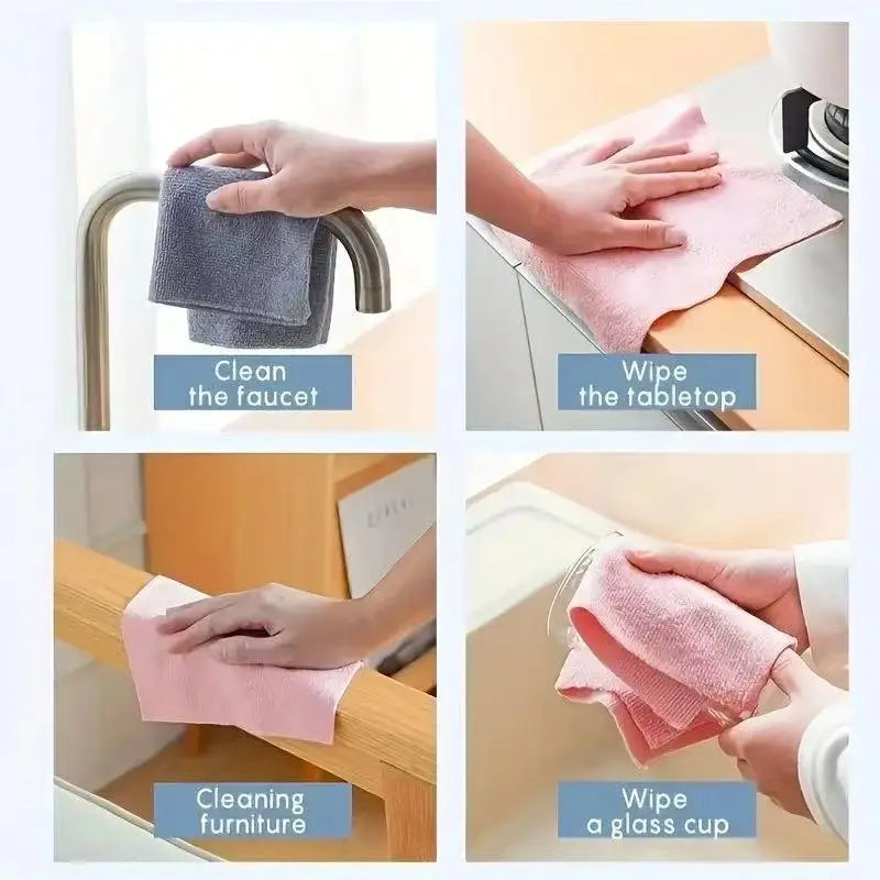 Reusable Microfiber Cleaning Cloth Roll